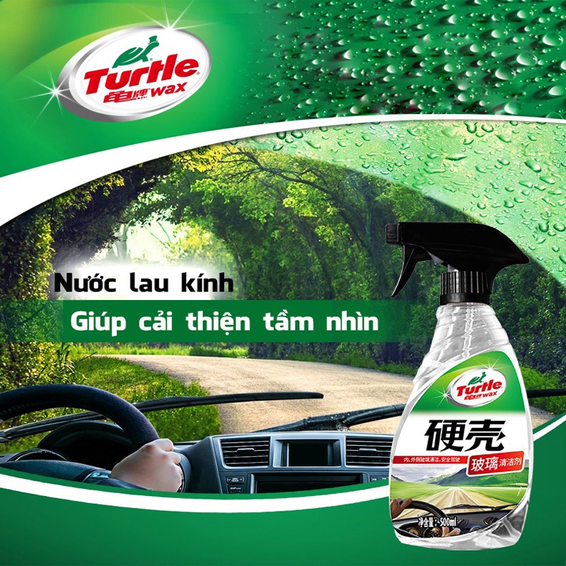 Nước lau kính ô tô chuyên dụng Glass Cleaner Turtle G-4420 dung tích 500ml -TC AUTO