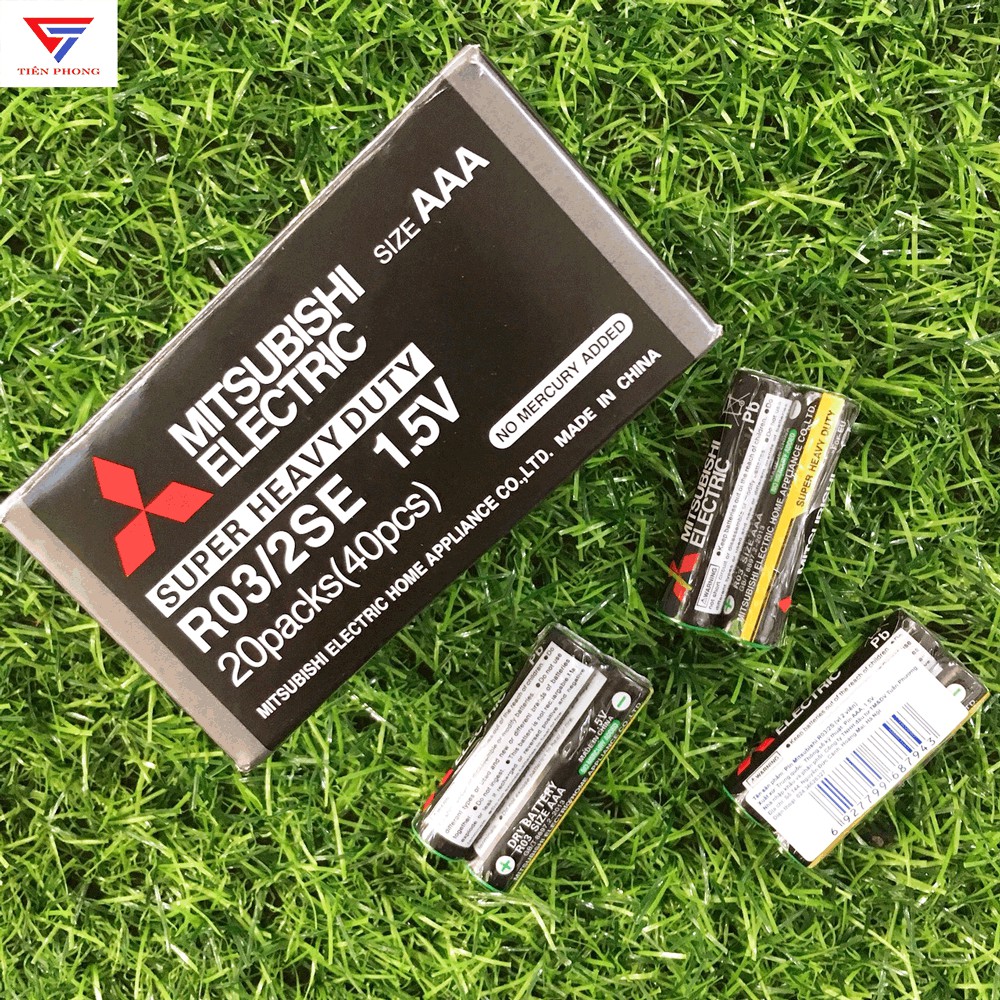 Hộp 40 viên pin Mitsubishi Cacbon AAA chính hãng