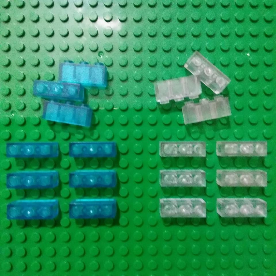 COMBO 10 Gạch Trong Suốt 1x3x3(H) NO.006 - Phụ Kiện MOC