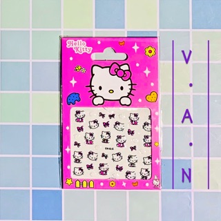 Sticker dán móng hình dán móng tay Hello Kitty