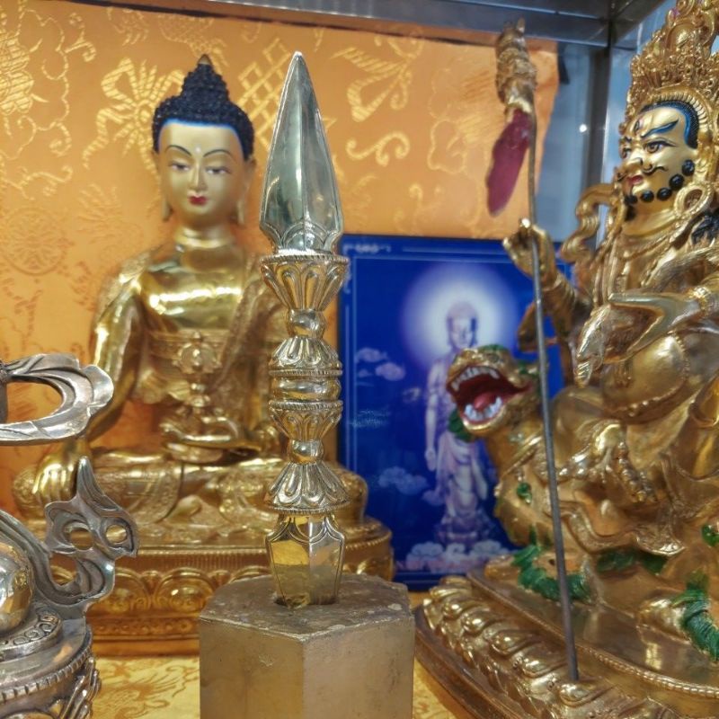 Pháp Khí Mật tông - Chày Kim cang Độc Cổ