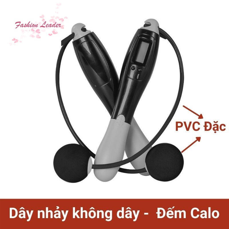 Dây nhảy thể dục giảm cân có bộ đếm vòng và calo, dây nhảy giảm cân lõi cáp thép