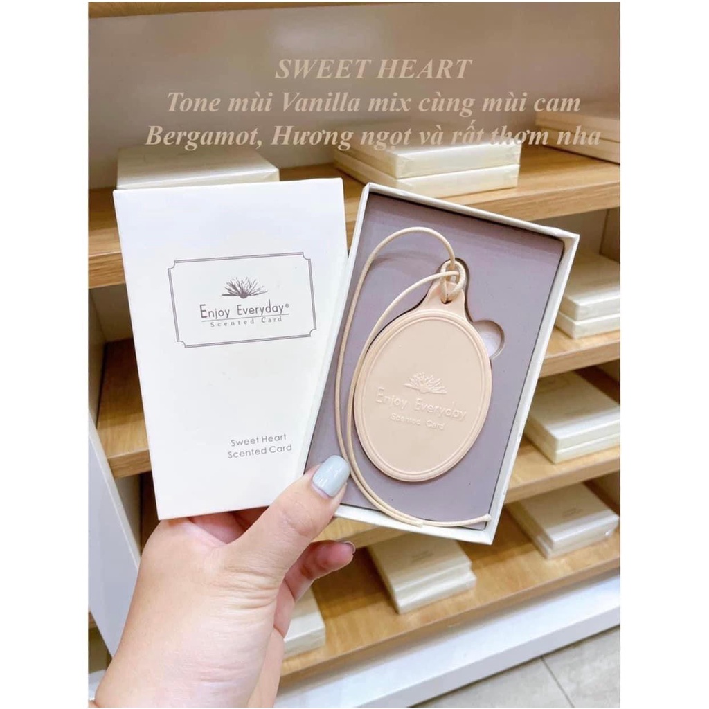 Sáp Thơm treo Tủ Quần Áo, Treo Ô Tô, Nhà Vệ Sinh Khử Mùi Ẩm Mốc, Thẻ Thơm Enjoy Everyday Scented Card