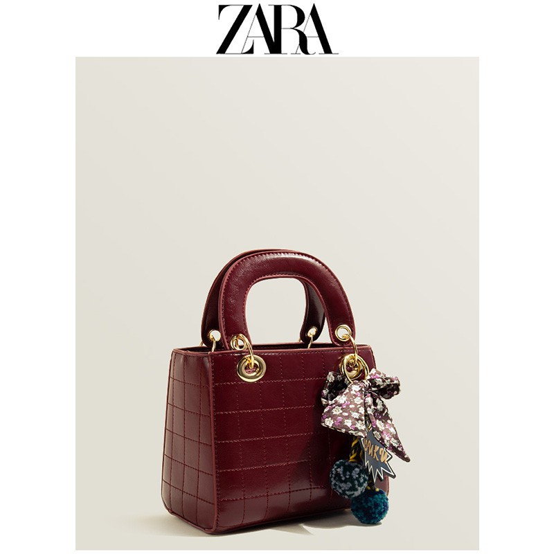 ☞☏♞Túi ZARA Khí chất Nữ thần cao cấp Quạt quyển bạch kim 2021 cưới thời trang mới Messenger xách tay