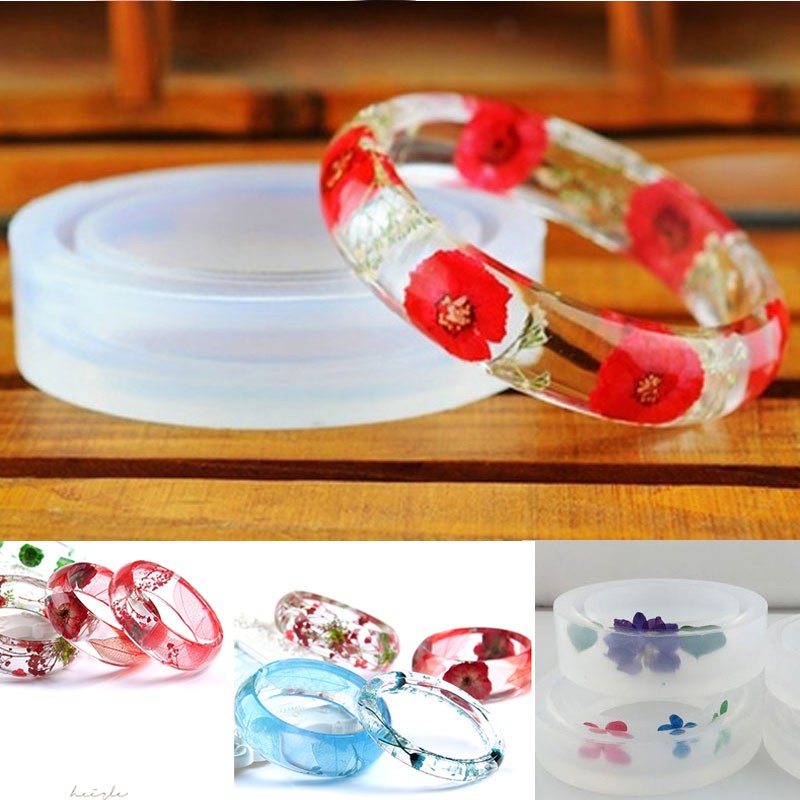 Khuôn Silicone Hình Tròn Làm Trang Sức DIY