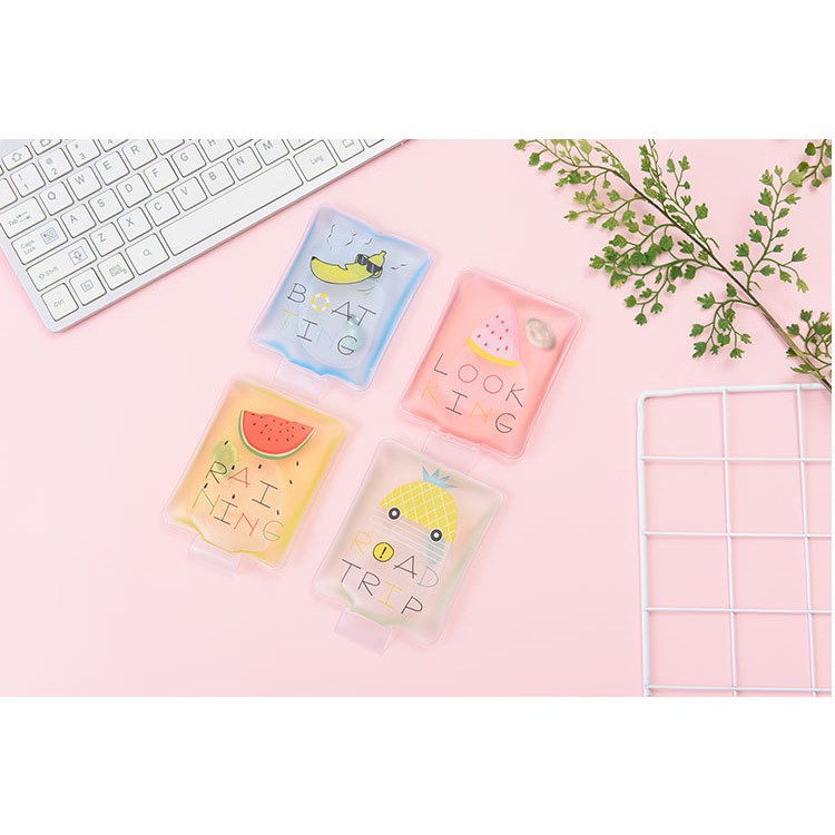 TS11 túi sưởi mini bẻ xu hình chữ nhật 11,5*8,5 cm dùng được nhiều lần có hộp