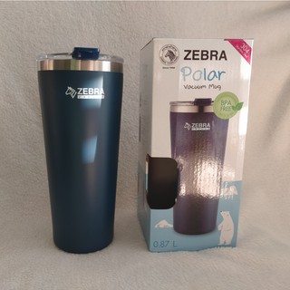 Ly giữ nhiệt inox zebra Thái Lan tặng kèm túi vải có quai đeo 870ml - 112702