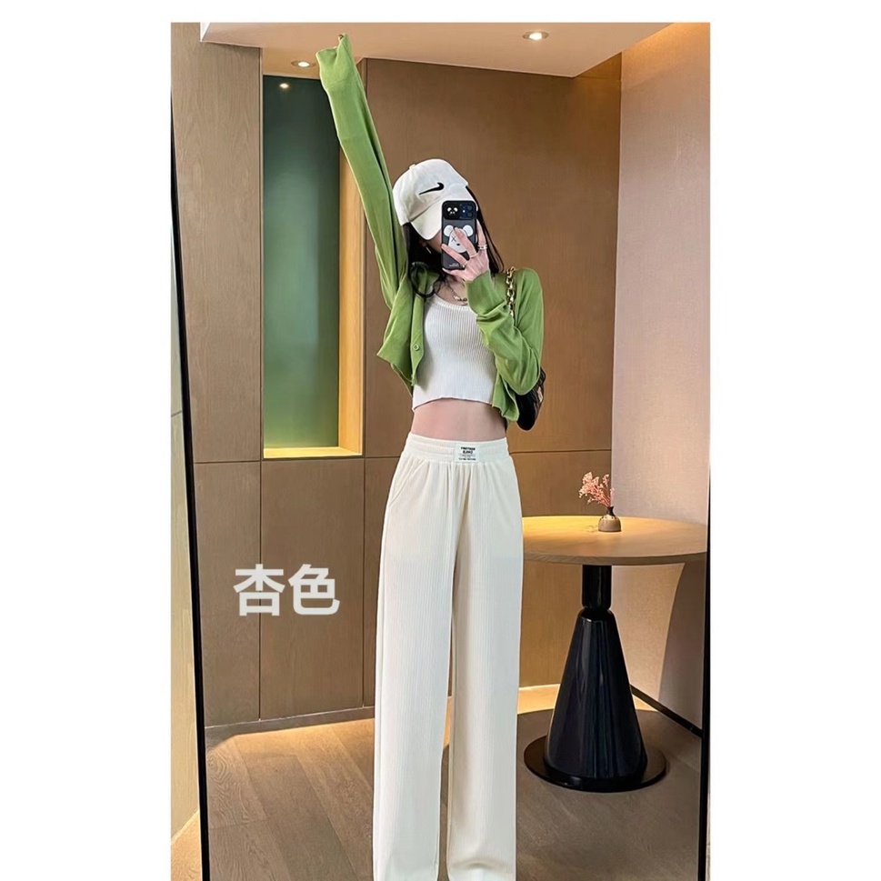 Quần ống rộng PEWARN lưng cao phong cách Hàn Quốc dành cho nữ
