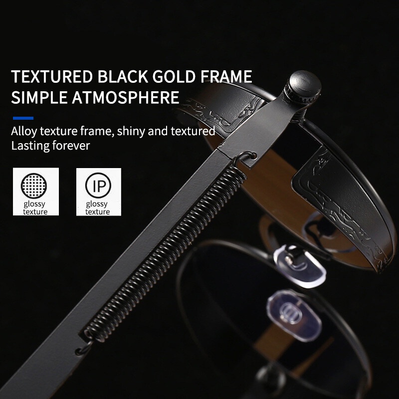 Kính Mát Gọng Tròn Kim Loại Phong Cách Gothic Punk 2022 Cho Nam Và Nữ