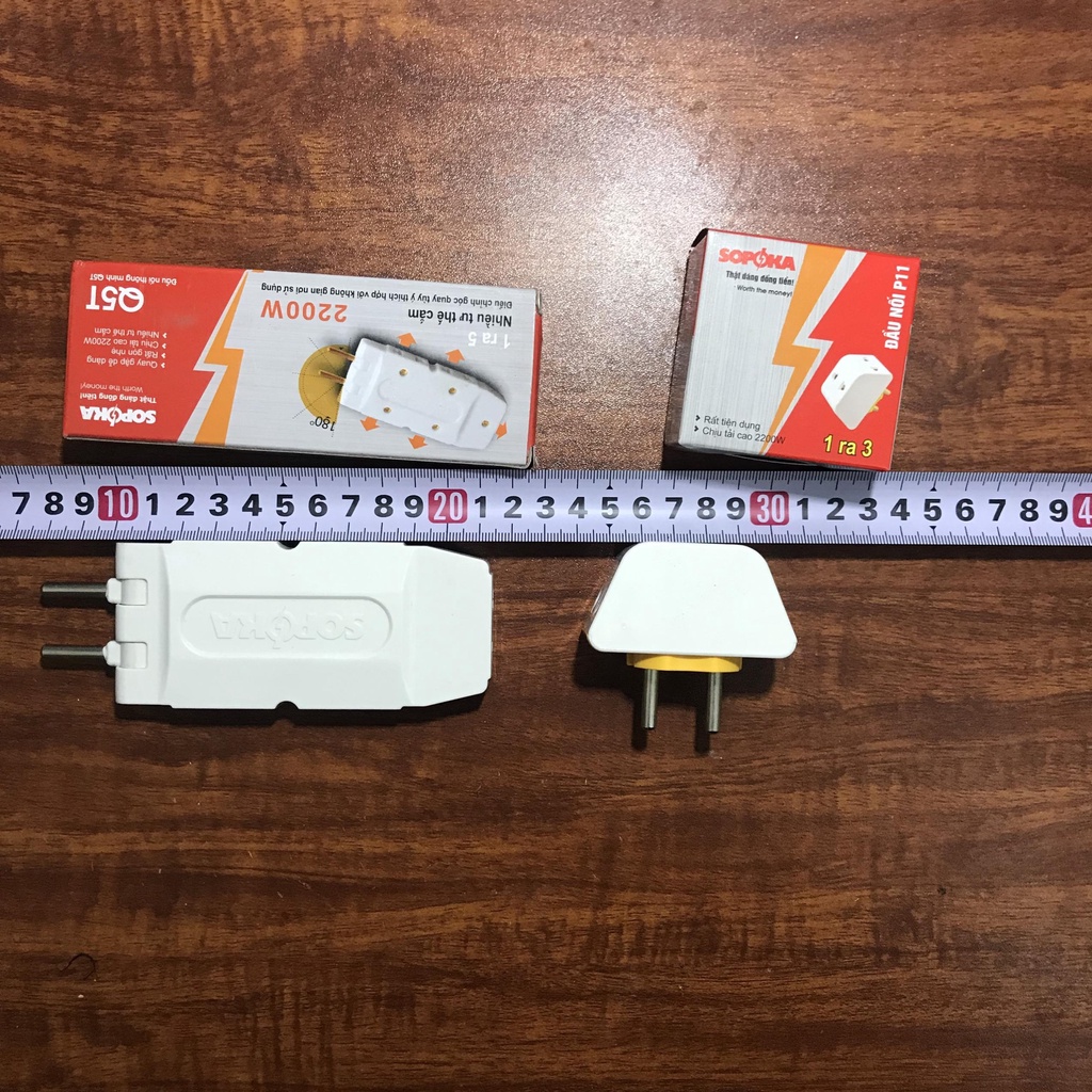 Ổ cắm chia điện đầu trâu , chia 3 , chia 5 sopoca hàng chất lượng cao
