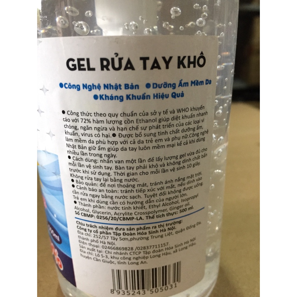Nước rửa tay nhanh kháng khuẩn Mrfresh 500ml công nghệ nhật bản mẫu 2022