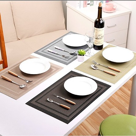 [ĐẸP XỊN] Tấm lót bàn ăn Bamboo placemat bằng tre tự nhiên nhiều màu 2021