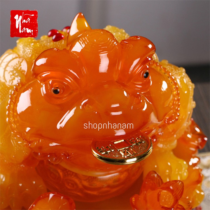 Tượng thiềm thừ ngậm tài cóc tài lộc quà tặng trang trí nhà cửa vật phẩm phong thủy | BigBuy360 - bigbuy360.vn