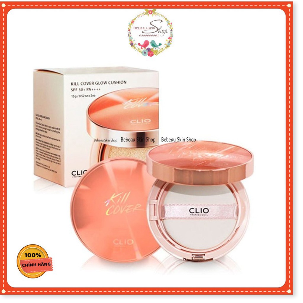 Mã khuyến mãi Phấn Nước Clio Kill Cover Foundwear - Glow Cushion SPF50+