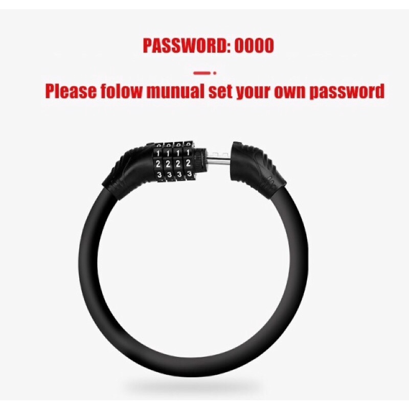 Ổ khoá số chống trộm ( đổi được mã , dùng cho xe đạp , xe máy , cửa nhà )