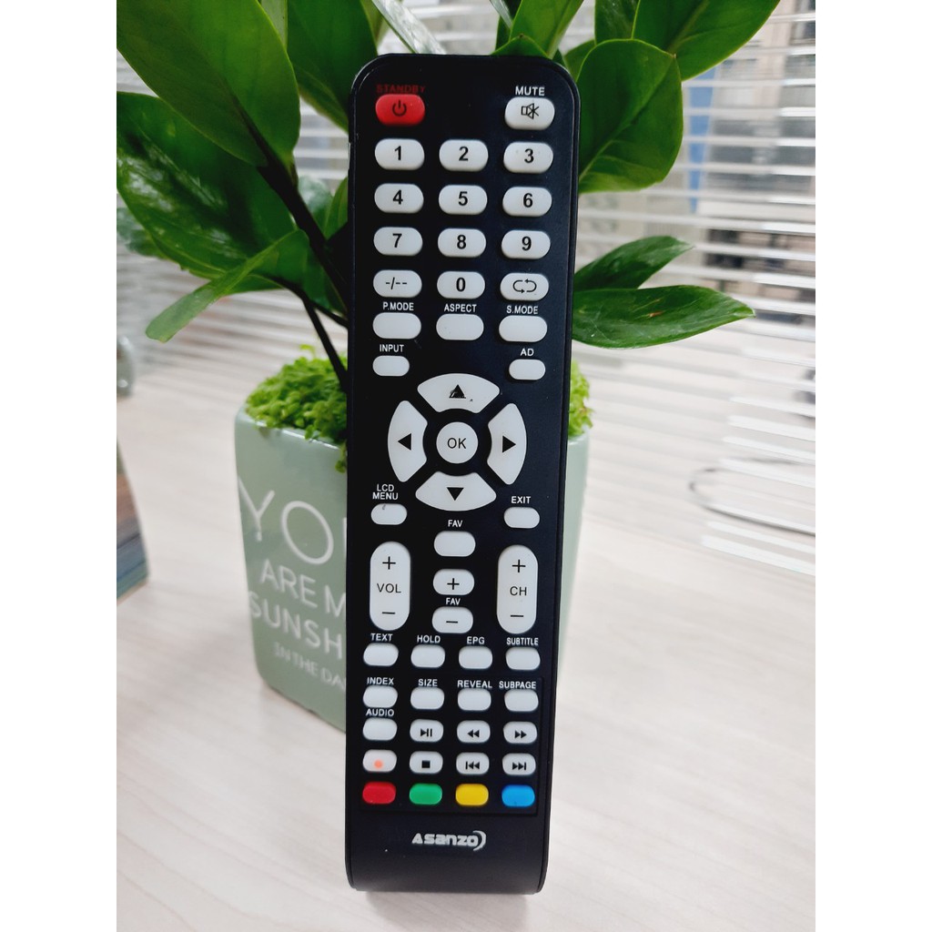 Remote Điều khiển TV Asanzo LCD/LED/Smart TV- Hàng mới chính hãng 100% Tặng kèm Pin!!!-Điện tử ALEX