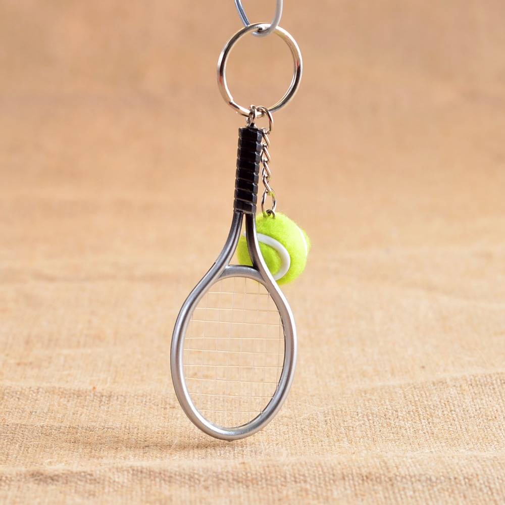 Móc Khóa Gắn Mặt Hình Vợt Tennis Mini Dễ Thương 17162