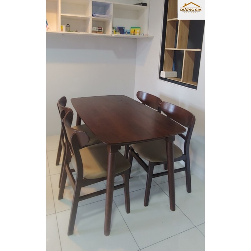 Bộ bàn ăn Mango 4 ghế - gỗ tự nhiên. miễn phí giao hàng HCM