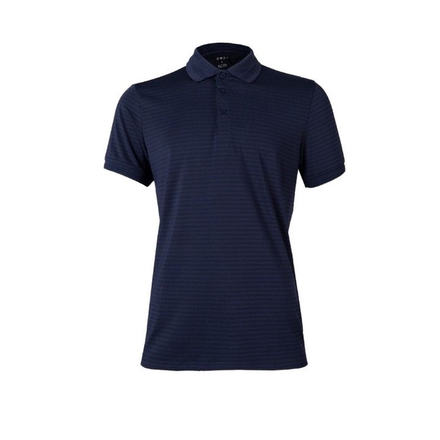 Áo thun nam có cổ bẻ polo OWEN APV220363 phông ngắn tay hàng hiệu cao cấp dáng body fit màu xanh navy vải polyester