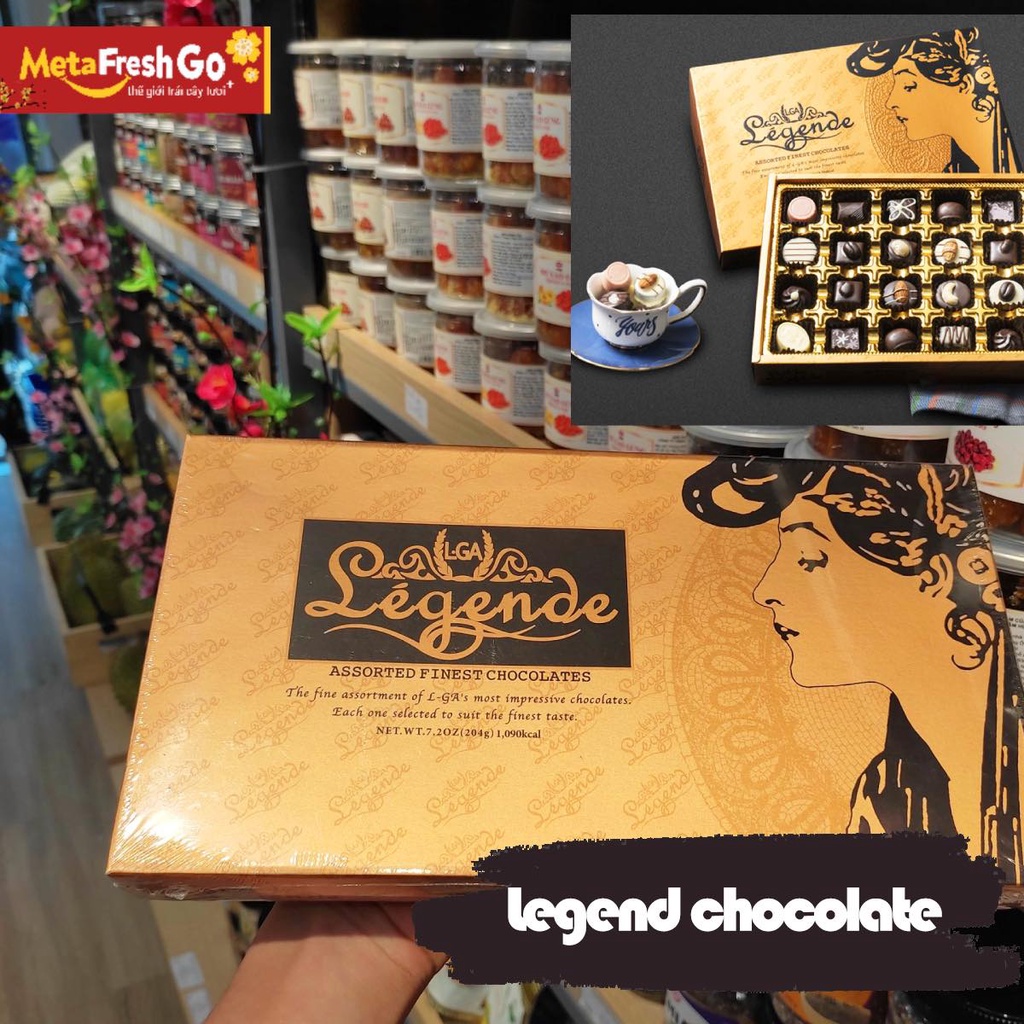 Socola Valentine Làm Từ Cacao Tươi Hảo Hạng -  Legend Chocolate Cao Cấp Ít Đường Tốt Cho Sức Khỏe | MetaFreshGo