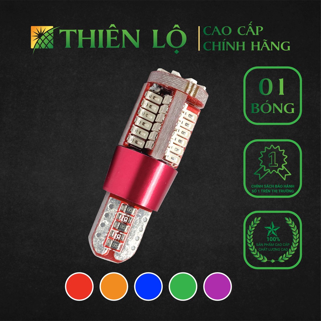 [CHIP THẾ HỆ MỚI] Đèn led xi nhan demi T10 Chip 3014 57 SMD 57 LED siêu sáng của Thiên Lộ cao cấp dành cho ô tô xe máy