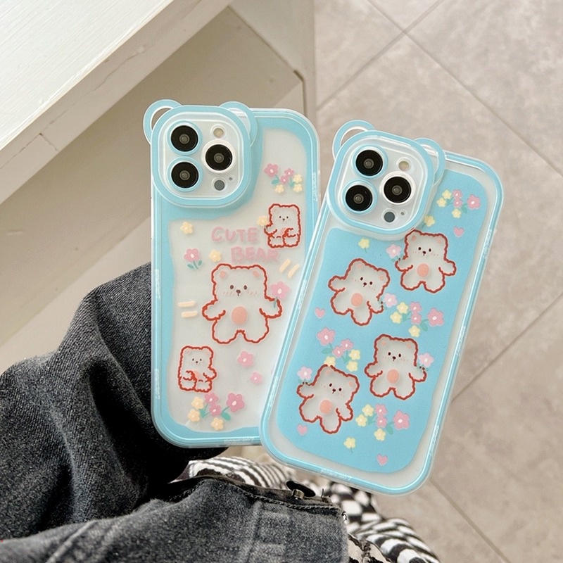 Ốp Điện Thoại Chống Rơi Họa Tiết Hoạt Hình Đơn Giản Cho Iphone 13 12 11 Pro MAX X XS MAX XR 6 7 8 Plus