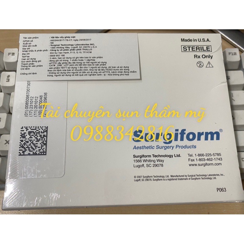 Sụn mũi Sugiform số 7 - Sugiform - Sụn sinh học