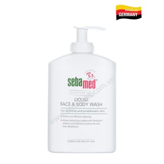 SỮA RỬA MẶT VÀ TẮM CHO DA NHẠY CẢM SEBAMED pH5.5 Đức