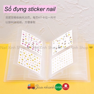 Sổ đựng sticker nail - album sticker