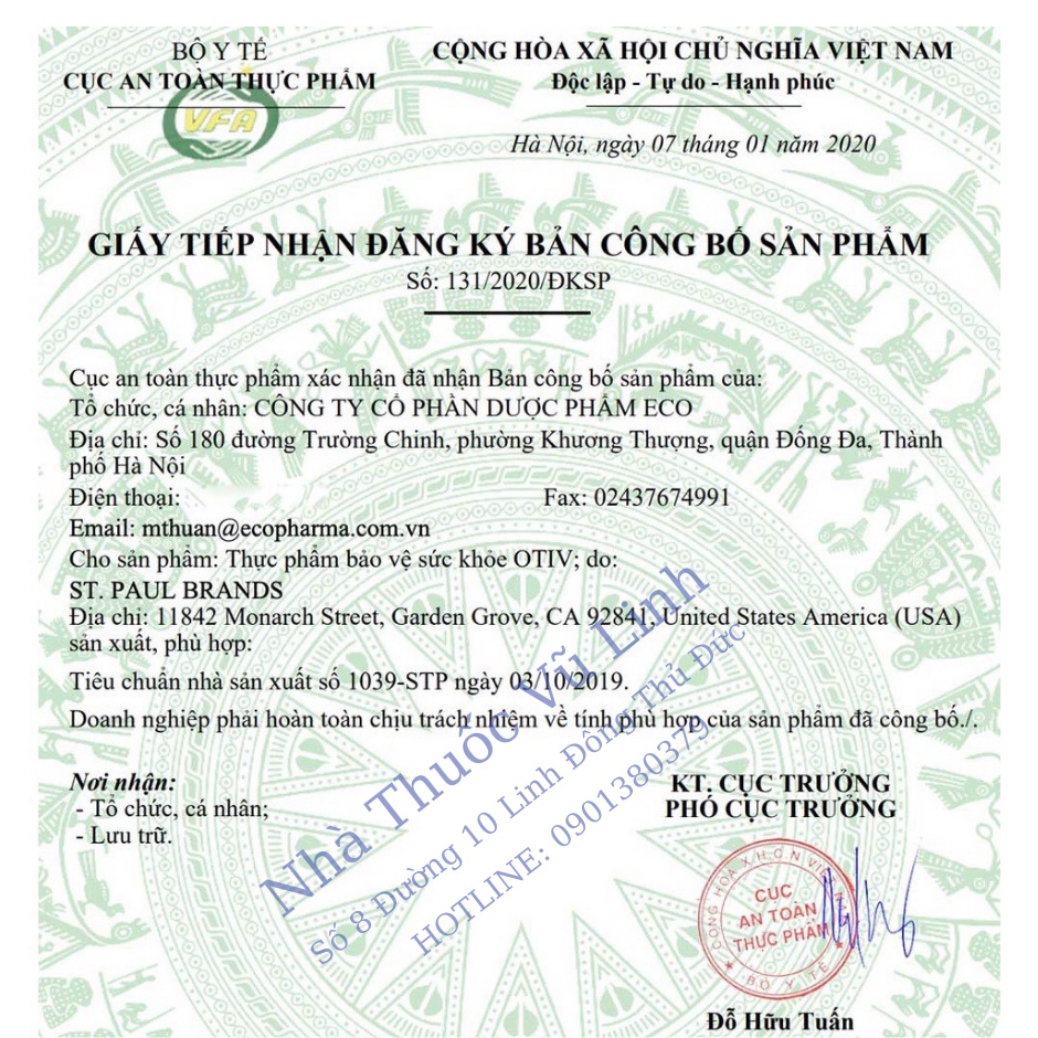Viên uống OTIV bổ não (30 viên)