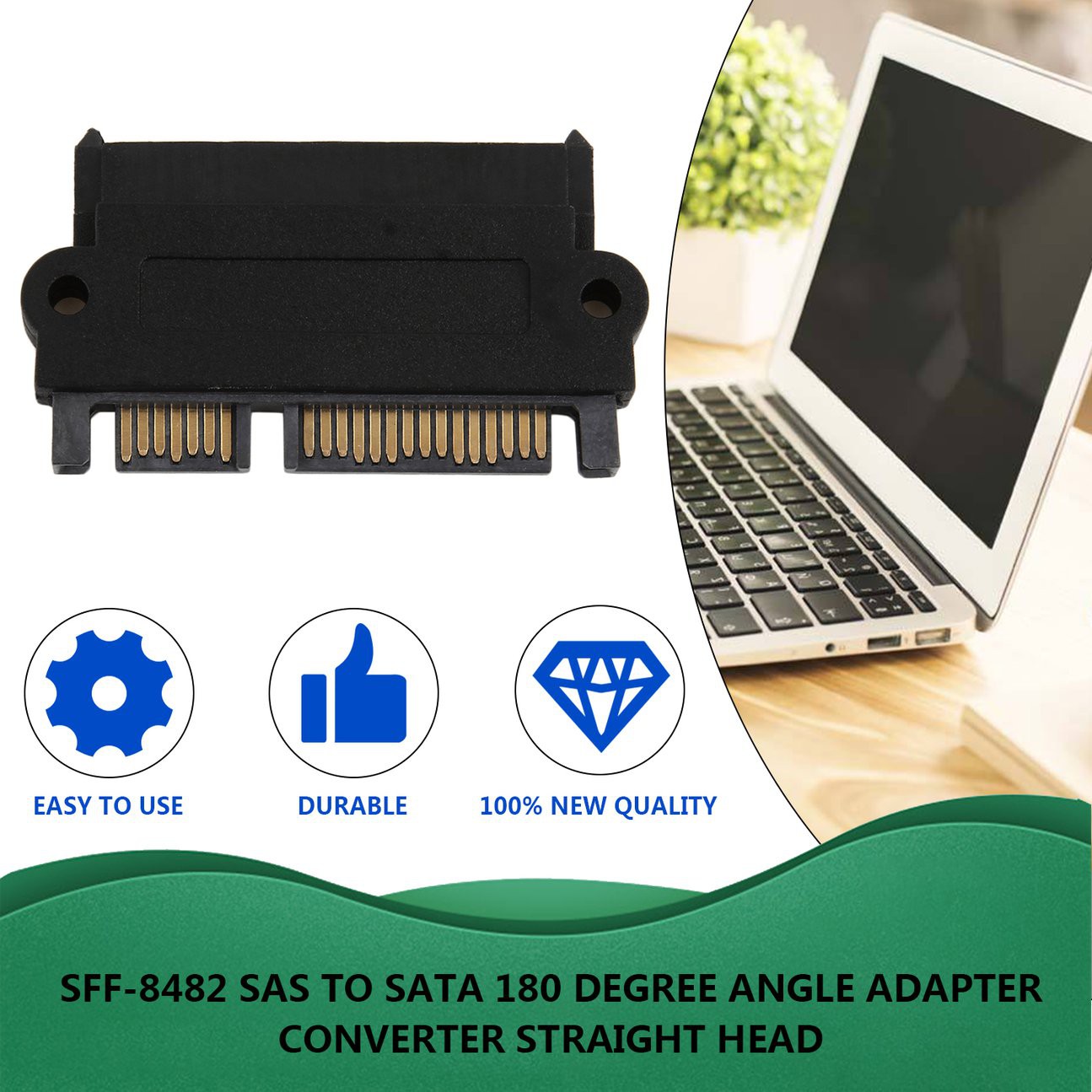 Đầu Chuyển Đổi Sff-8482 Sas Sang Sata 180 Độ