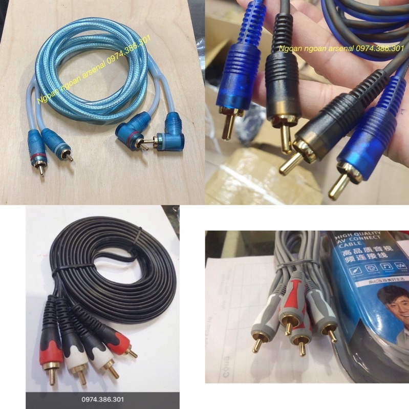 Dây tín hiệu Av rca đôi lõi đồng. Nhập khẩu hãng TOSUA và TH