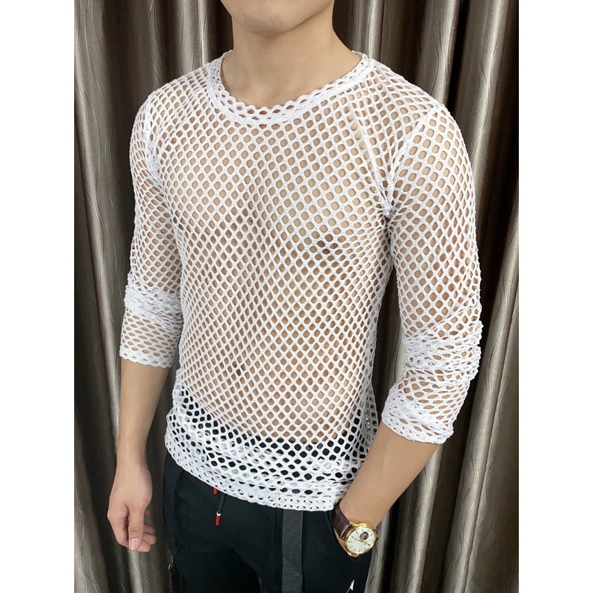 Áo lưới tay dài - Áo nam