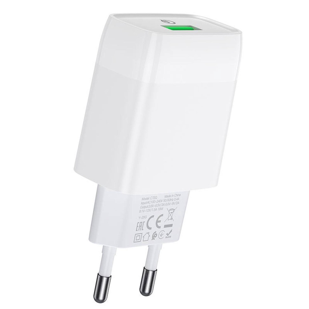 Củ Sạc Nhanh Hoco C72Q sạc nhanh 18w (BH 1 năm)
