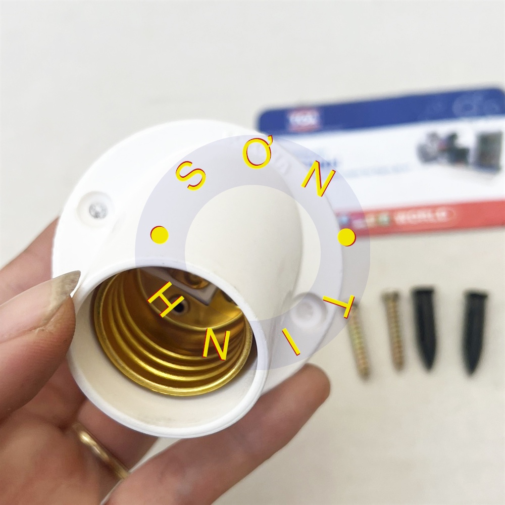 Đui Xoáy Vát Gắn Tường &amp; Đuôi Ngồi Xoáy Thẳng E27 SOPOKA ĐV7