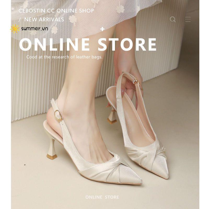 Giày Sandal Cao Gót Thời Trang Năm Mới 2022 Cho Nữ