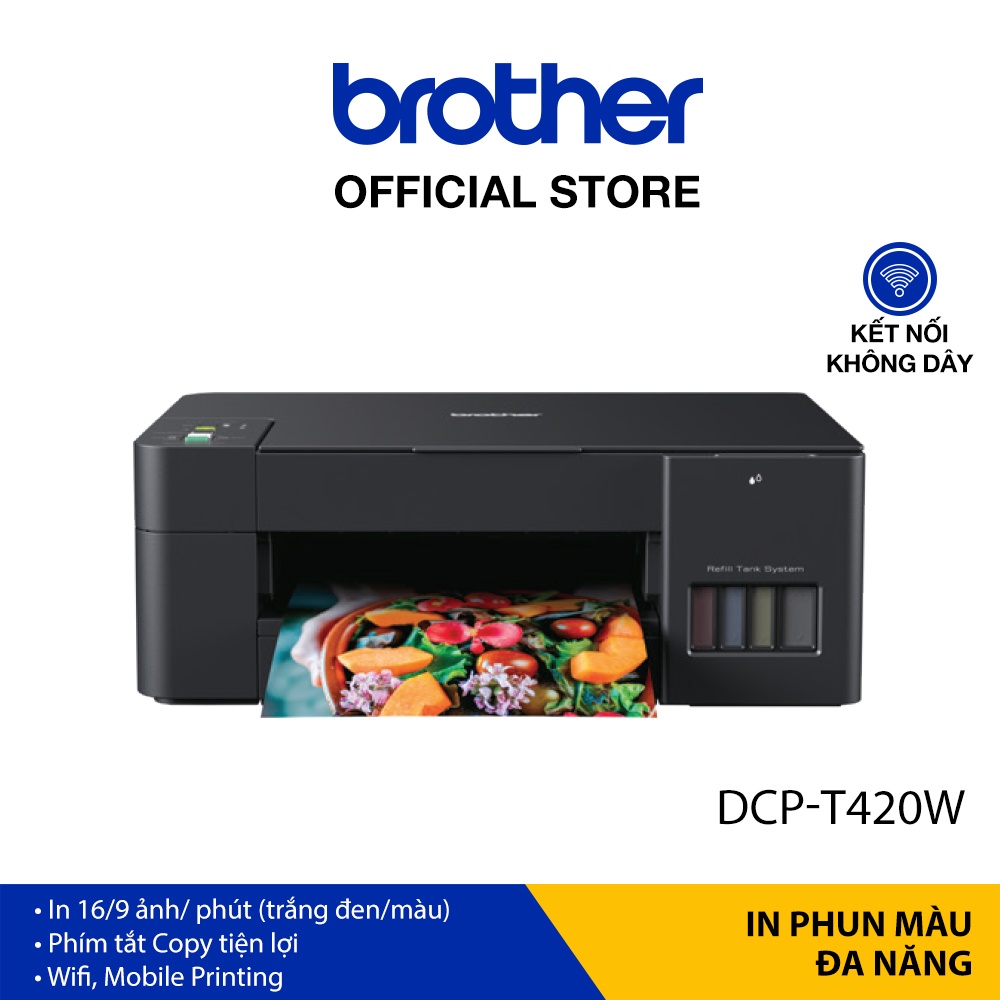 Máy in phun màu đa năng Brother DCP-T420W