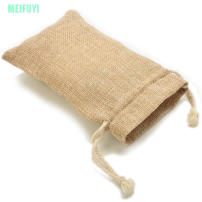 Túi vải bố cỡ nhỏ dây rút dùng để đựng quà tiệc cưới
