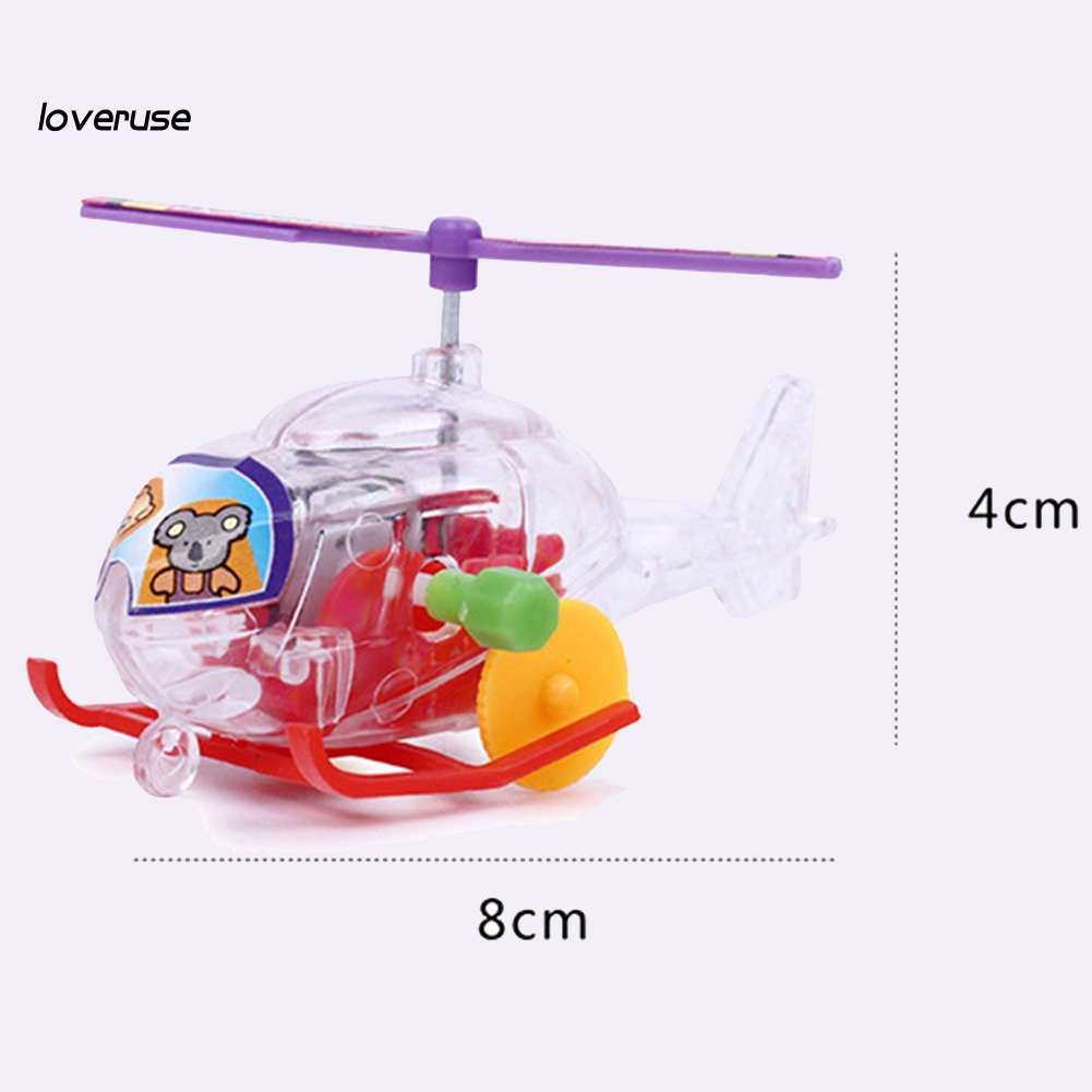 Mô hình máy bay lên dây cót mini trong suốt