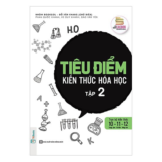 Sách - Combo Tiêu Điểm Kiến Thức Hóa Học 2 tập tặng Sổ tay Tặng Post Card Danh Ngôn