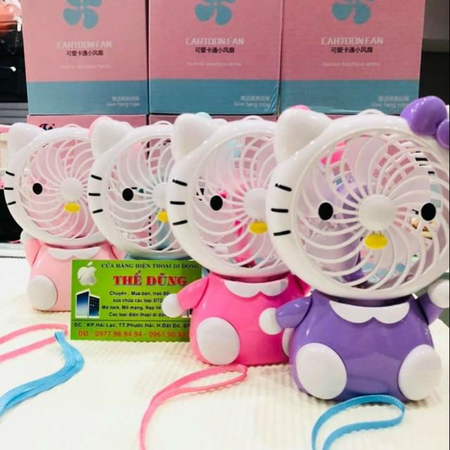 Quạt để bàn mini mèo kitty