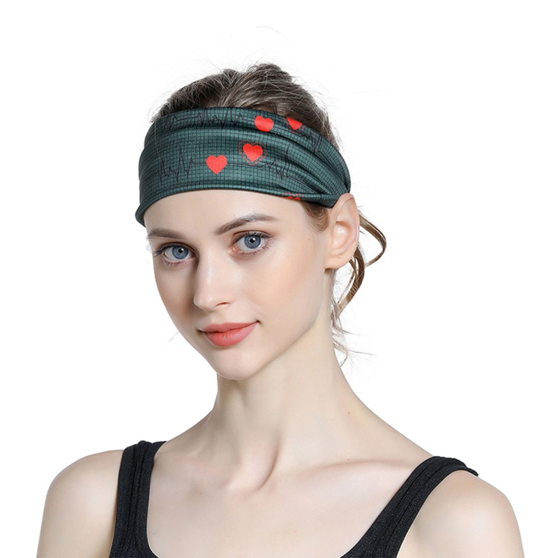 Băng Đô Cài Tóc Co Giãn In Họa Tiết Hình Điện Cực Cho Nam Và Nữ