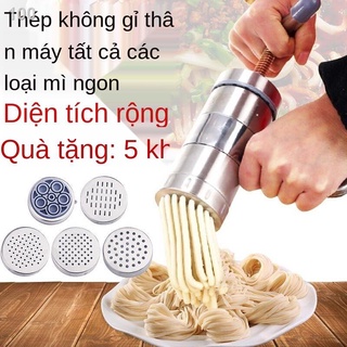 Máy ép mì Gia đình Máy ép mì nhỏ gia đình Máy làm mì quay tay đa năng bằng tay Máy làm mì quay tay bằng thép không gỉB