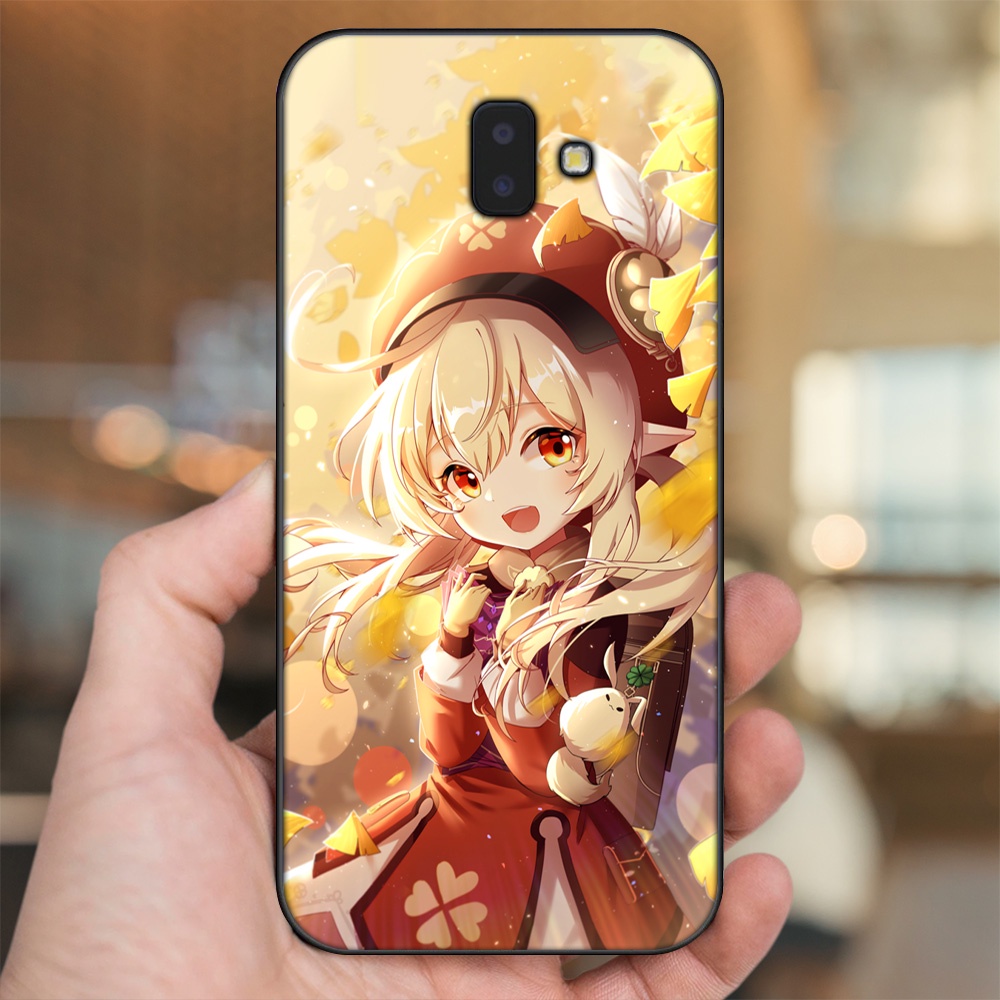 Ốp lưng Samsung J6 Plus viền đen in hình Klee Genshin Impact