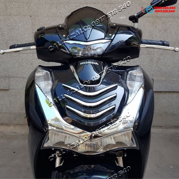 MẶT NẠ SH 2020 - Sh 2021 - SH 2022 KIỂU 3 SỌC XI HÀNG MOTORAART NHỰA ABS CAO CẤP