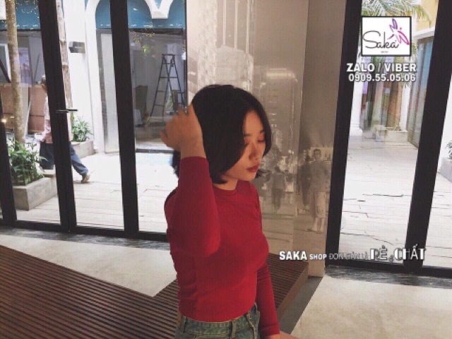 Áo croptop trơn( ảnh+video)