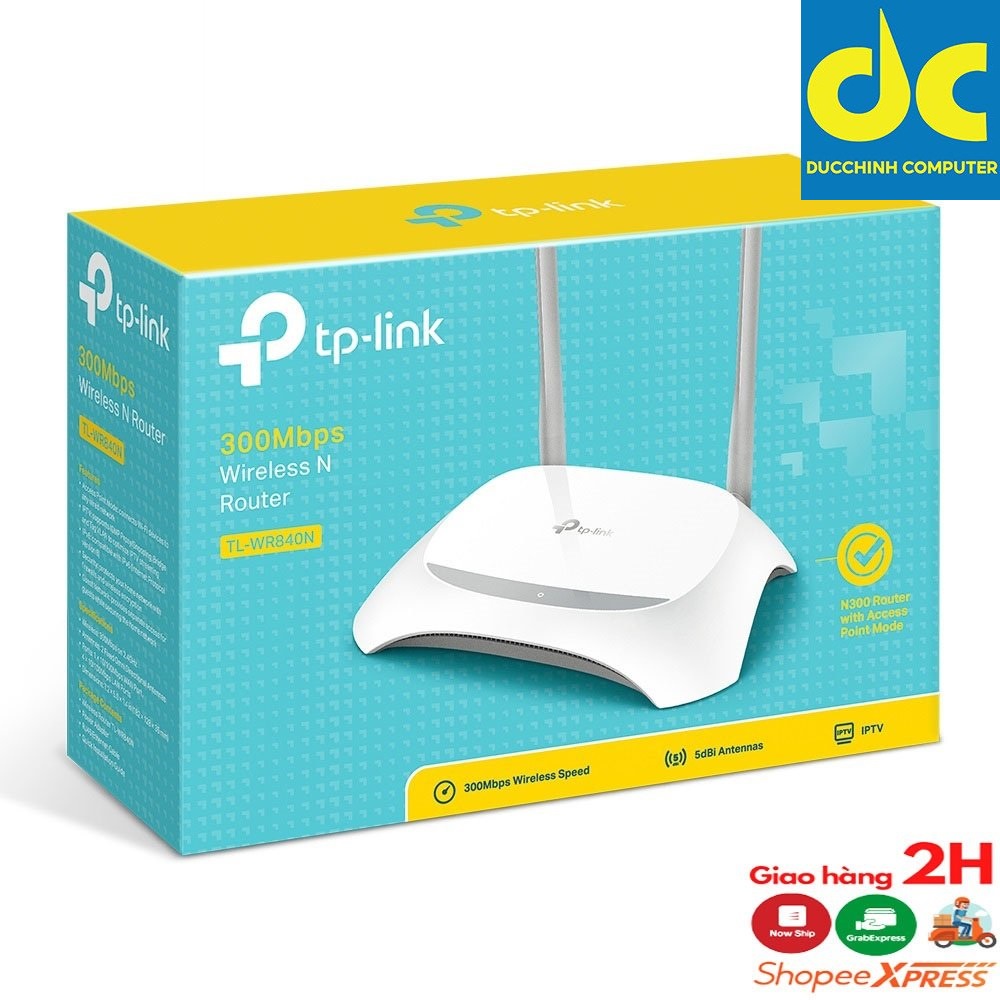 Bộ phát wifi 2 râu TPLINK 840N - 300Mbs Hàng Anh Ngọc phân phối