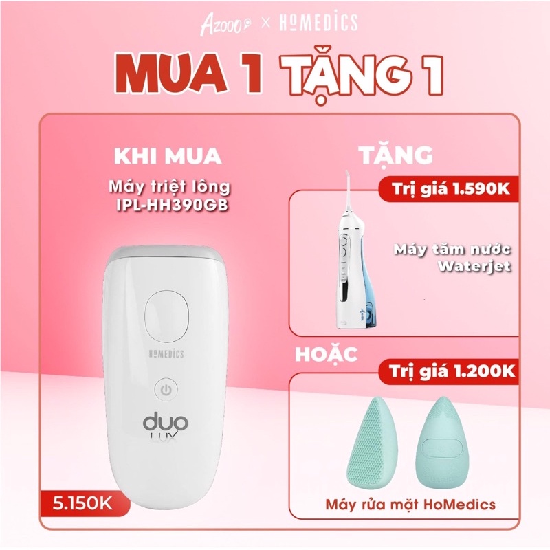 Máy Triệt Lông HOMEDICS DUO LUX [Hàng chính hãng]