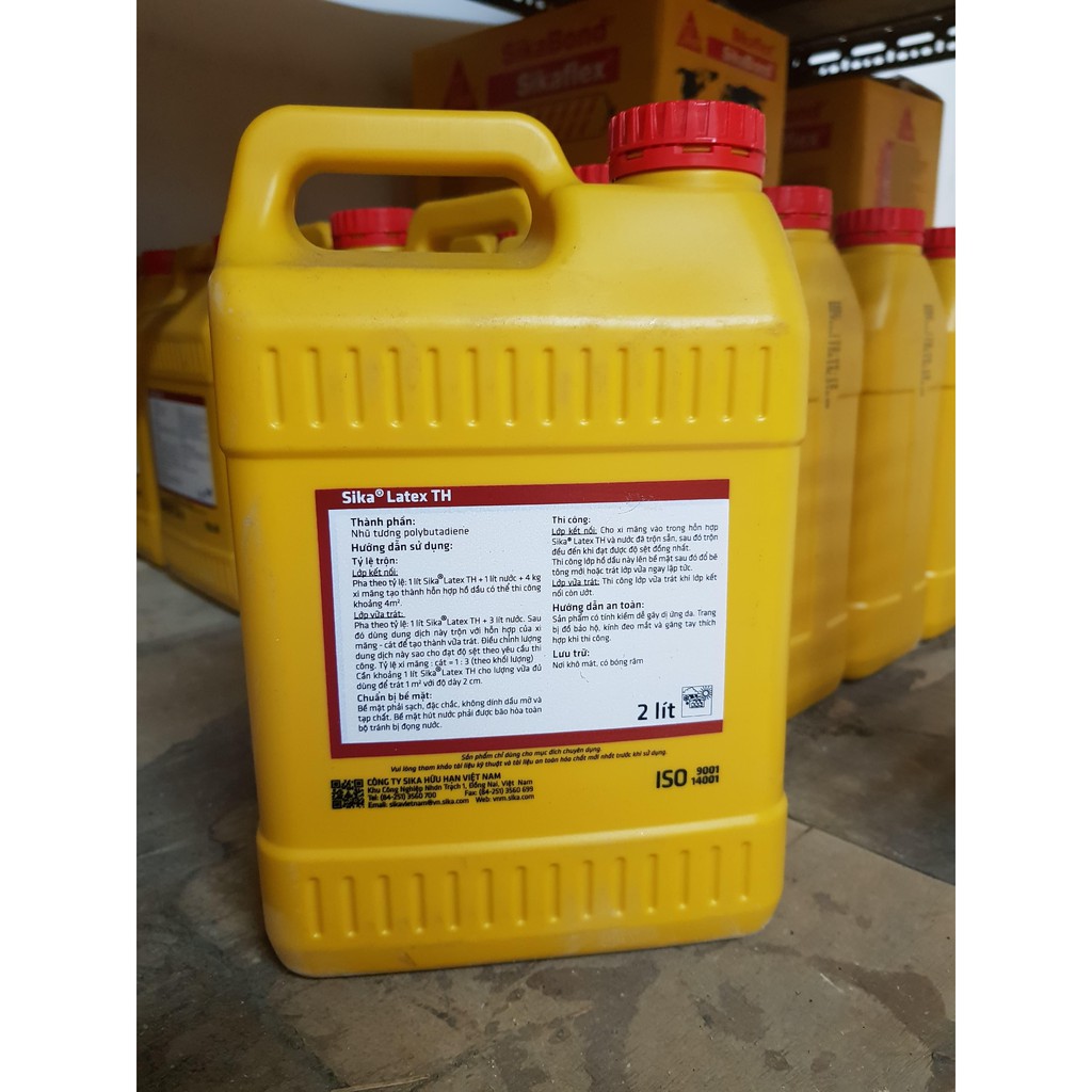 Sika Latex TH - 2L - PHỤ GIA CHỐNG THẤM CHO VỮA VÀ HỒ DẦU KẾT NỐI GIÁ CỰC TỐT!!