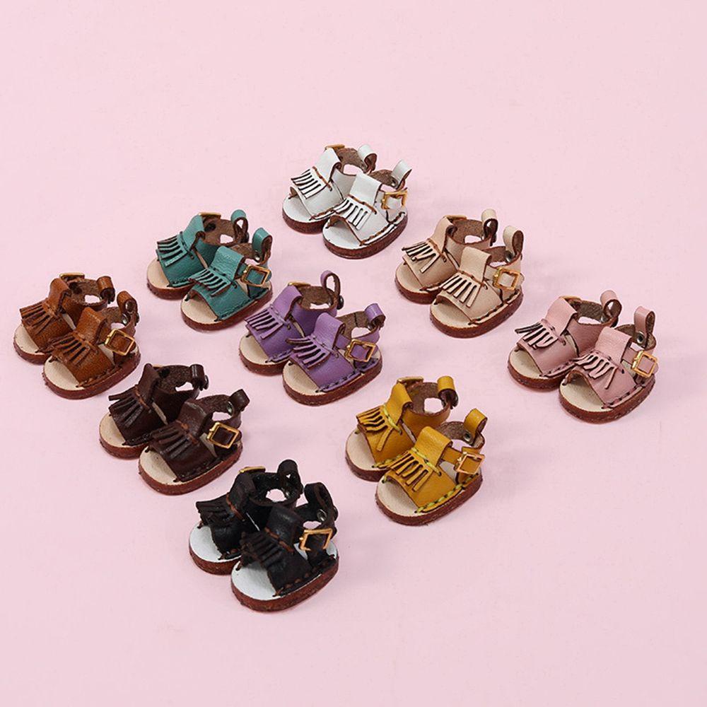 Giày Búp Bê Da Bò 1 / 12BJD Tỉ Lệ 1 / 11 OB11